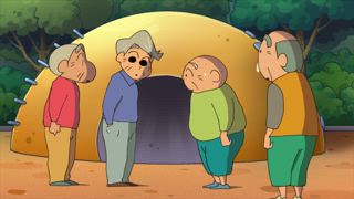 第823話 來勢洶洶的爺爺們哦／在春日部車站前吃午餐哦／冠軍獎盃不知道在哪裡哦